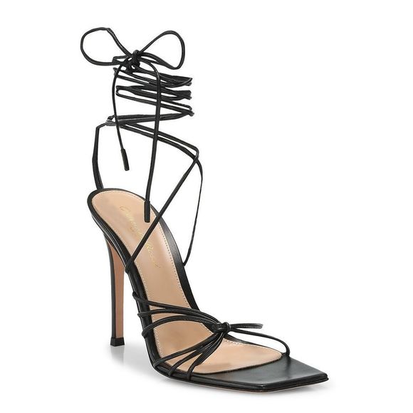 Gianvito Rossi
Ankle-Wrap Leather Stilleto Sandals - Picture 2 of 11